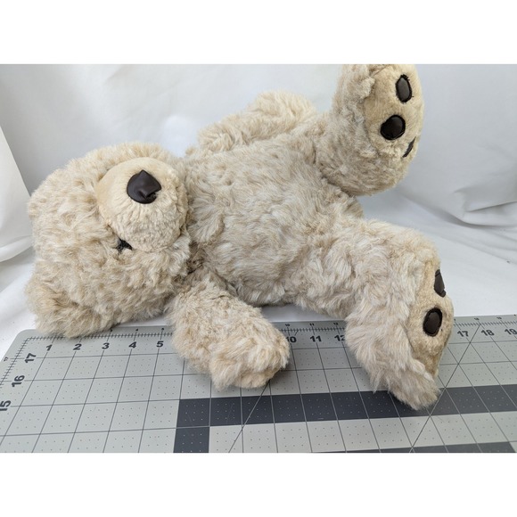 Fiesta Tan Patch Foot Bear Plush 15 Inch 3416 Stuffed Animal Toy - Picture 7 of 8